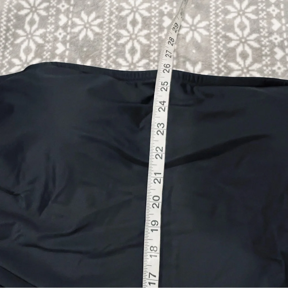 J.Crew Ruched Bandeau One-Piece In Black BC115 Size 24 Plus‎